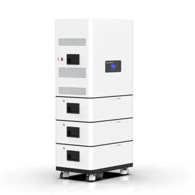 Outdoor solar power hub for household energy storage